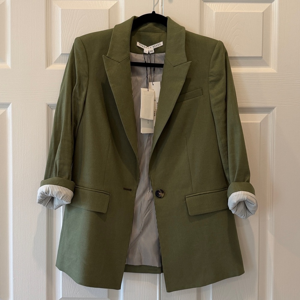 Veronica Beard Bright Army Sevi Jacket